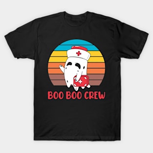 Boo Boo Crew Nurse Shirts Halloween Nurse Shirts for Women T-Shirt